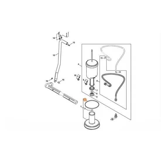 STIHL  Okrągły pierścień uszczelniający 117,7x3,53 9645 951 8960